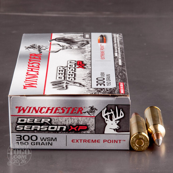 20rds - 300 WSM Winchester Deer Season XP 150gr. Polymer Tip Ammo