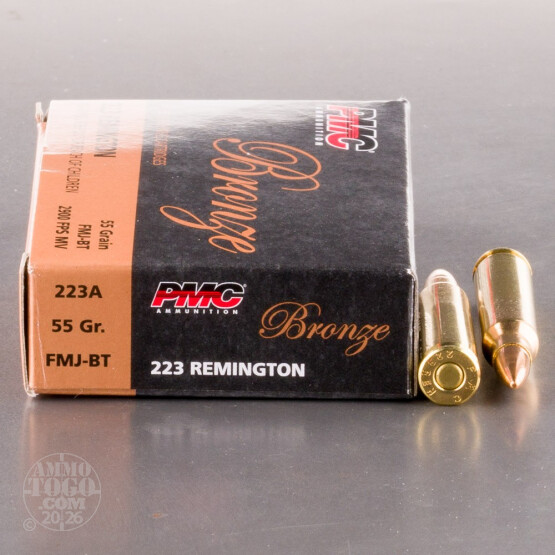 1000rds – 223 Rem PMC 55gr. FMJBT Ammo