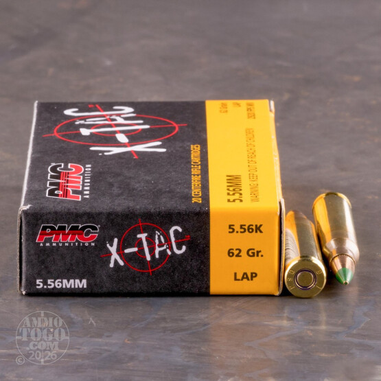 1000rds – 5.56x45 PMC X-TAC 62gr. FMJ M855 Ammo