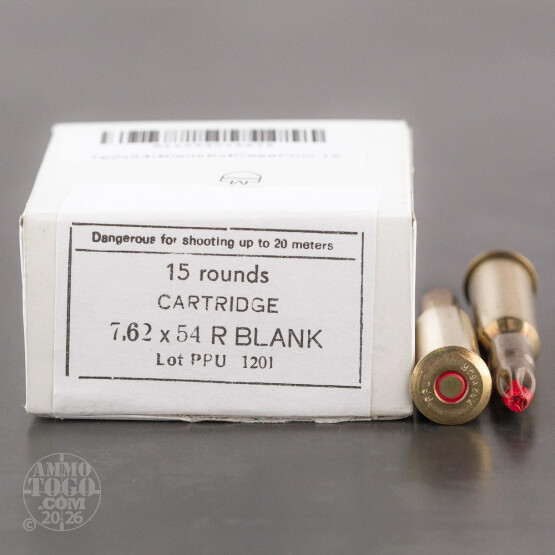 15rds – 7.62x54R Prvi Partizan Extended Case Blanks 