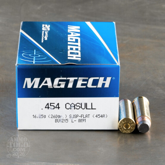 20rds - 454 Casull Magtech 260gr. SJSP Ammo