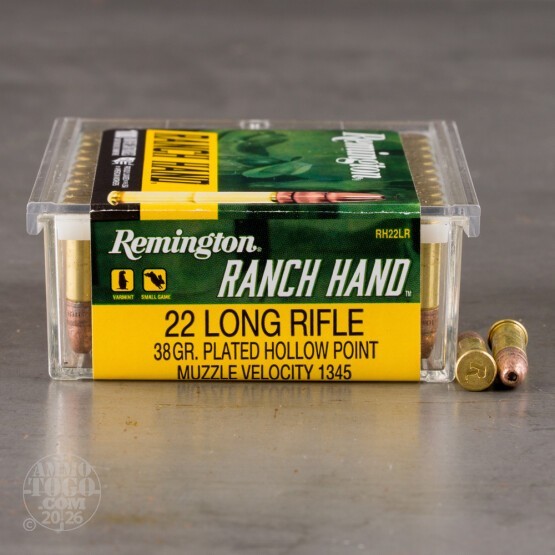 5000rds – 22 LR Remington Ranch Hand 38gr. CPHP Ammo