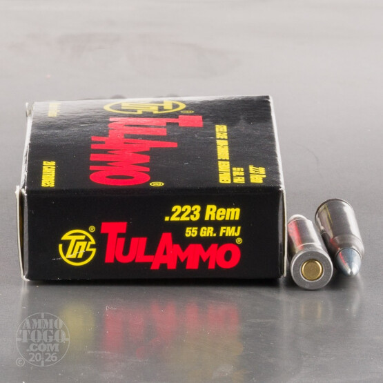 20rds - 223 Tula 55gr. FMJ Ammo