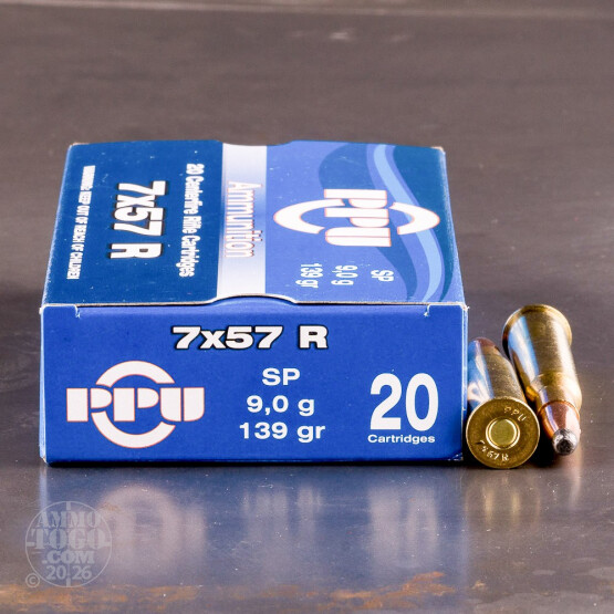 20rds - 7x57R Prvi Partizan 139gr. SP Ammo