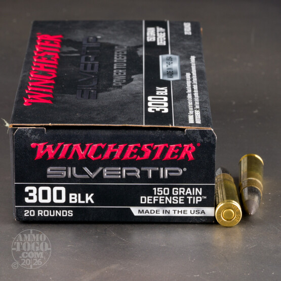 200rds – 300 AAC Blackout Winchester Silvertip 150gr. Defense Tip Ammo