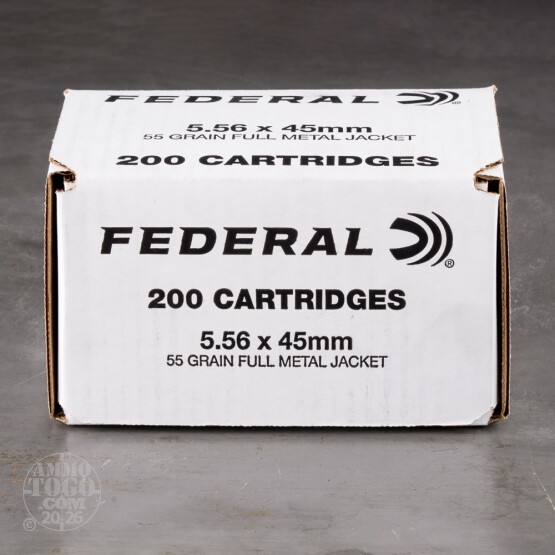 200rds – 5.56x45 Federal American Eagle 55gr. FMJ Ammo