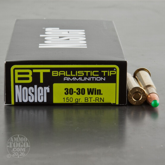 20rds – 30-30 Nosler 150gr. Ballistic Tip Ammo