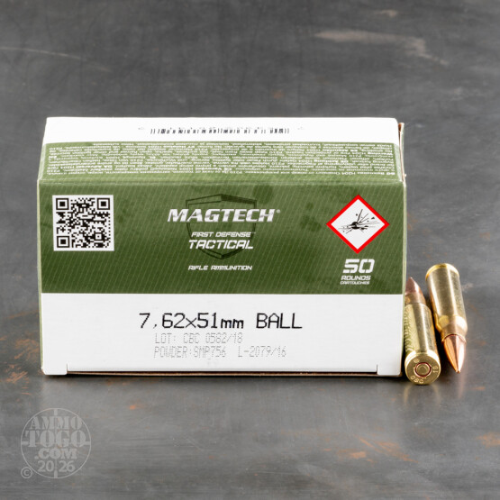 400rds – 7.62x51mm Magtech 147gr. FMJ M80 Ammo