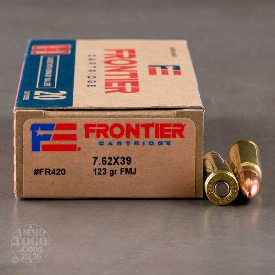200rds – 7.62x39 Hornady Frontier 123gr. FMJ Ammo