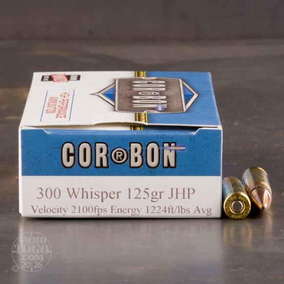 20rds - 300 Whisper Corbon 125gr. JHP Ammo