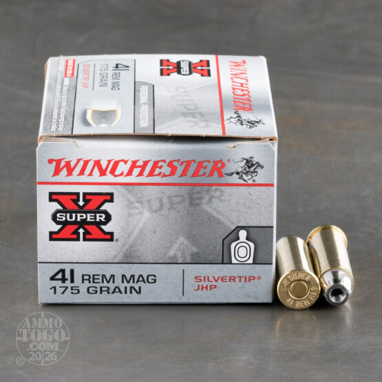 20rds - 41 Mag Winchester Silver Tip 175gr. JHP Ammo