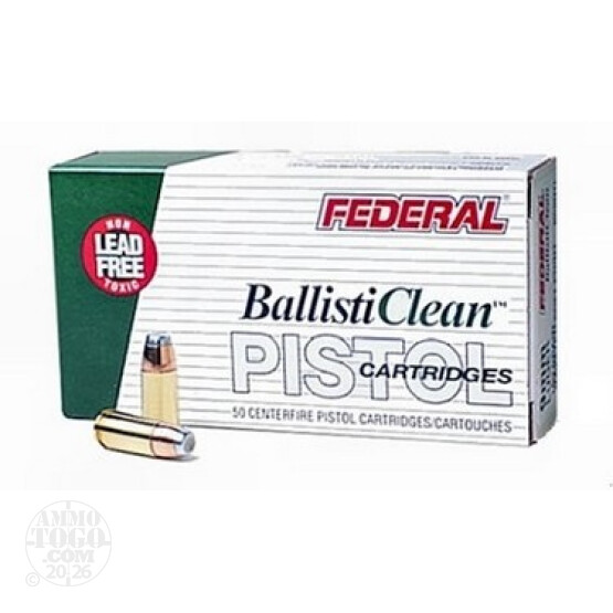50rds - 45 ACP Federal Ballisticlean 165gr. CQT Frangible Ammo