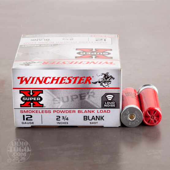 25rds - 12 Gauge Winchester Super-X 2 3/4" Blank Ammo