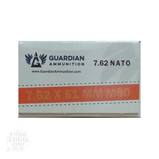 640rds – 7.62x51mm Guardian Ammunition 147gr. FMJ M80 Ammo