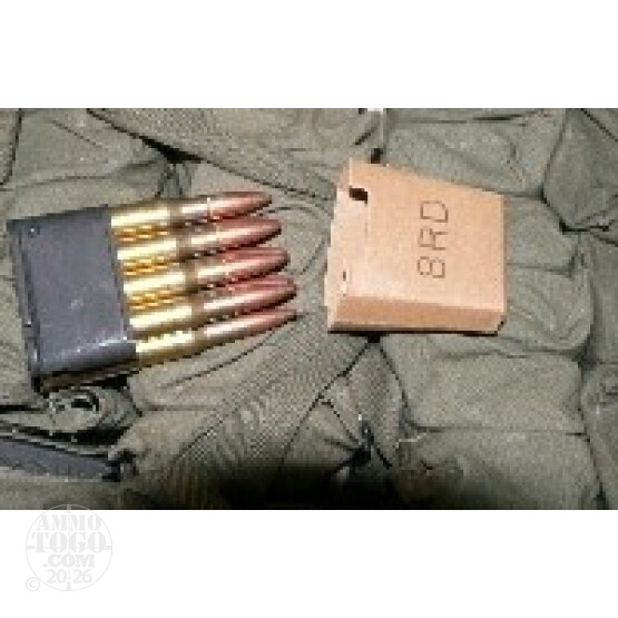48rds - 30-06 Greek HXP 150gr. M2 Ball Ammo on Garand Clips