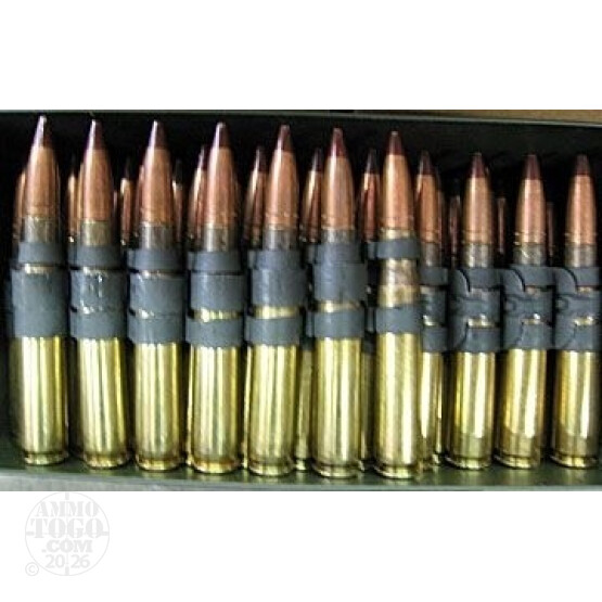 100rds - 50 Cal. BMG Original Lake City Linked M17 Tracer Ammo