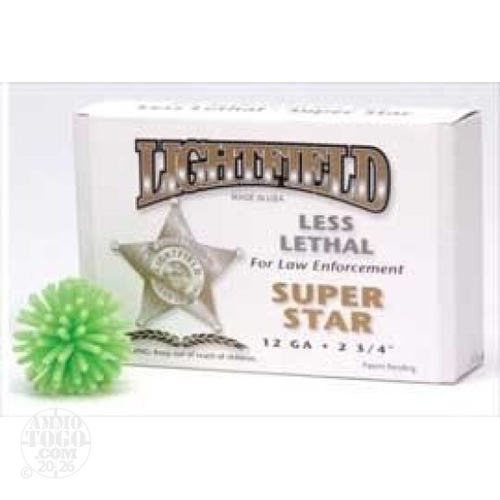 5rds - 12 Gauge Lightfield Super Star Less Lethal Ammo
