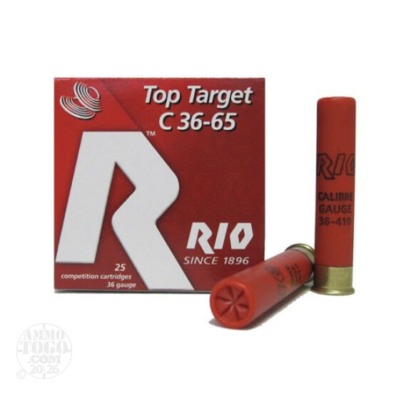 25rds - 410 Gauge Rio Top Target 2 1/2" 1/2oz. #8 Shot Ammo