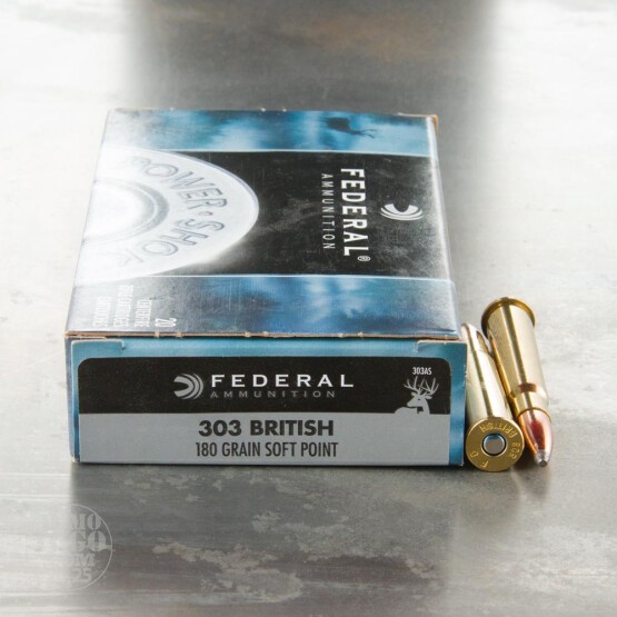 20rds - 303 British Federal 180gr. Power-Shok SP Ammo