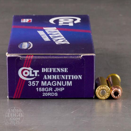 20rds – 357 Magnum Doubletap Colt Defense 158gr. JHP Ammo