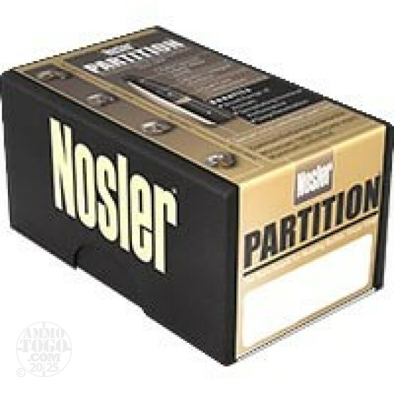 50pcs - 375 Cal .375" Dia Nosler Partition 260gr. SP Bullets