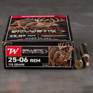 20rds – 25-06 Rem Winchester Ballistic Silvertip 115gr. Polymer Tip Ammo