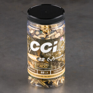 400rds – 22 LR CCI Clean-22 Realtree 40gr. LRN Ammo