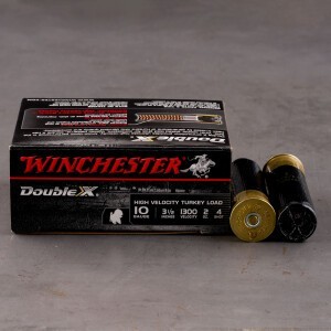100rds – 10 Gauge Winchester Double X 3-1/2" 2oz. #4 Shot Ammo