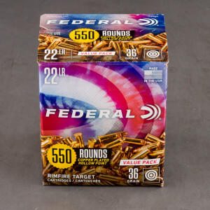 5500rds – 22 LR Federal 36gr. CPHP Ammo