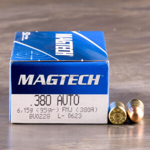 50rds – 380 Auto Magtech 95gr. FMJ Ammo