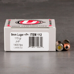 20rds – 9mm +P+ Underwood 115gr. JHP Ammo