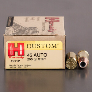 20rds - 45 ACP Hornady XTP 200gr. HP Ammo