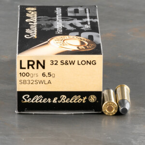 50rds - 32 S&W Long Sellier & Bellot 100gr Lead Round Nose Ammo