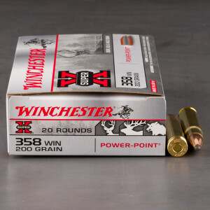 20rds – 358 Win Winchester Super-X 200gr. Power-Point Ammo