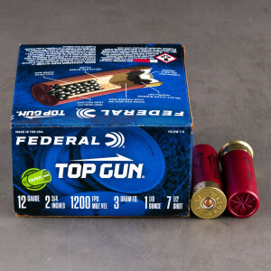 250rds – 12 Gauge Federal Top Gun 2-3/4" 1-1/8oz. #7.5 Shot Ammo