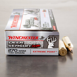 20rds - 270 WSM Winchester Deer Season XP 130gr. Polymer Tipped Ammo