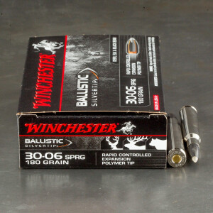 20rds - 30-06 Winchester 180gr. Supreme Ballistic Silvertip Ammo