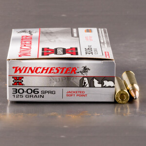 20rds - 30-06 Winchester 125gr. Super-X Pointed Soft Point Ammo