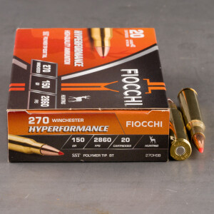 20rds - 270 Win Fiocchi Extrema 150gr. SST Polymer Tip Ammo