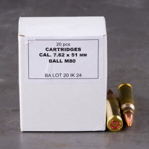 200rds – 7.62x51 Igman 147gr. FMJ M80 Ammo