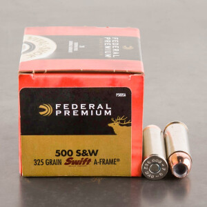 20rds - 500 S&W Federal Premium Vital Shok 325gr. Swift A-Frame Ammo