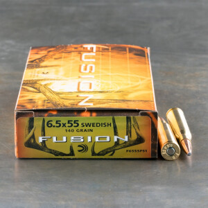20rds - 6.5 x 55 Federal Fusion 140gr. SP Ammo