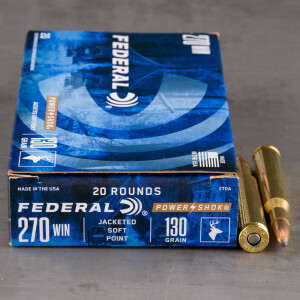 20rds - .270 Federal Power-Shok 130gr. SP Ammo