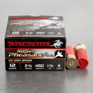 25rds – 12 Gauge Winchester Super Pheasant 2-3/4" 1-3/8 oz. #6 Shot Ammo