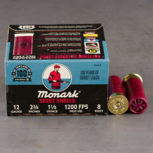 25rds - 12 Gauge Federal Target Load 2 3/4" 3 Dram 1 1/8oz. #8 Shot Ammo