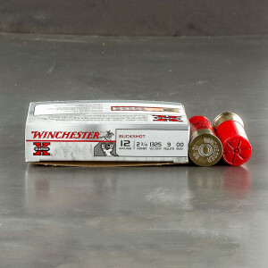 250rds - 12 Ga. Winchester Super-X Full Power 9 Pellet 00 Buck Ammo