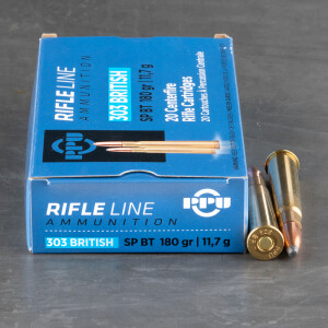 20rds - .303 British Prvi Partizan 180gr. SP Ammo