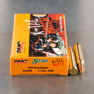 800rds – 223 PMC X-TAC Match 77gr. Sierra MatchKing OTM Ammo 