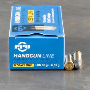 500rds - 32 S&W Long Prvi Partizan 98gr. LRN Ammo
