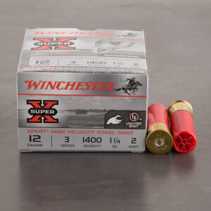 25rds - 12 Gauge Winchester Super-X Waterfowl 3" 1-1/4 Ounce #2 Shot Ammo